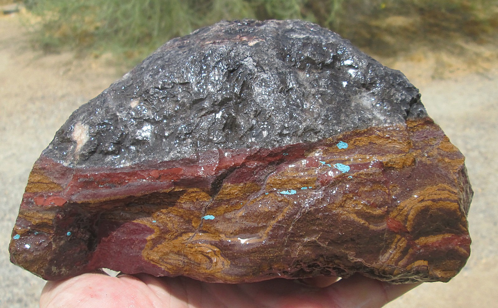 WONDER JASPER / RHYOLITE ROUGH ~ 3 lbs. 13 ozs.
