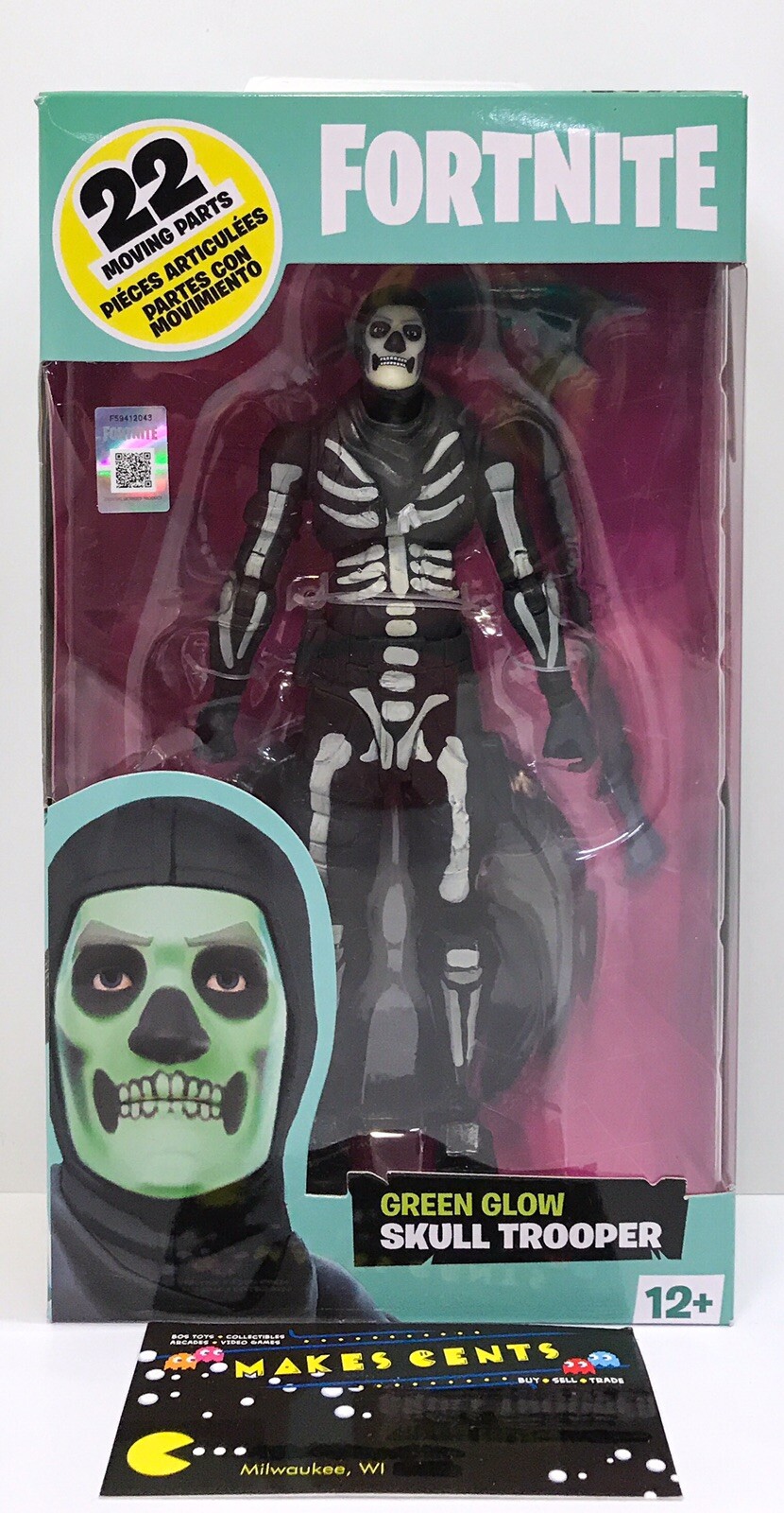GREEN GLOW SKULL TROOPER Exclusive McFarlane Toys FORTNITE EPIC - NEW GREEN GLOW SKULL TROOPER Exclusive McFarlane Toys FORTNITE EPIC - NEW