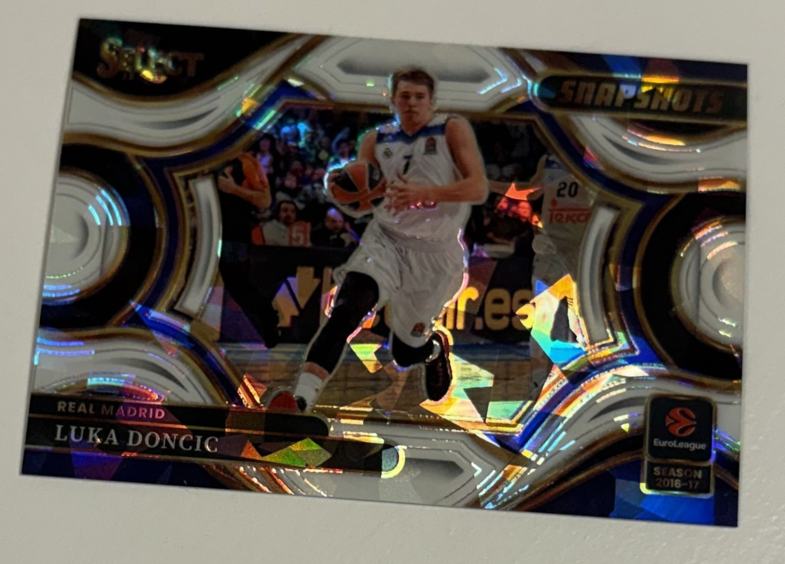 2025-26 Panini Select EuroLeague Luka Doncic Snapshots White Ice Prizm /149 #25