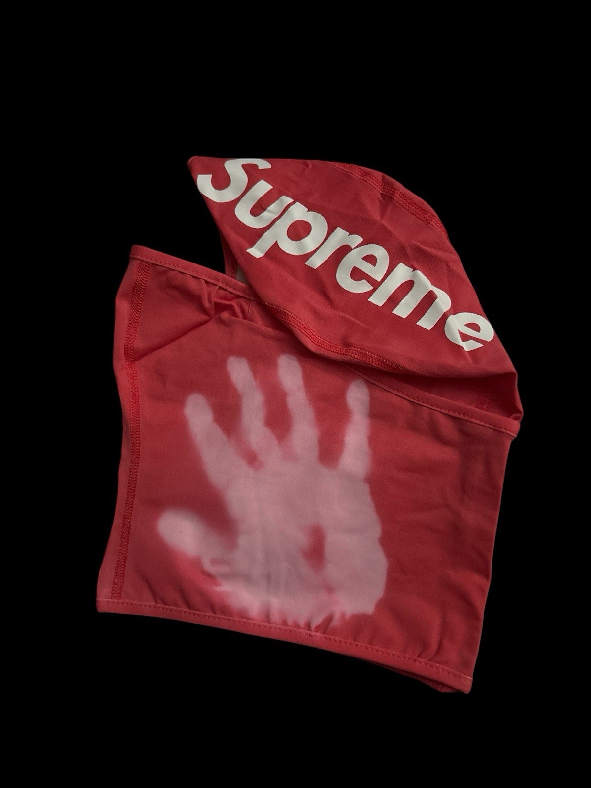 SUPREME HEAT REACTIVE RED BALACLAVA SKI MASK