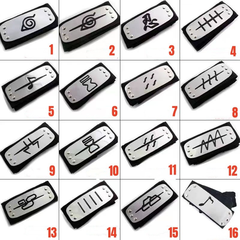 Naruto Anime Headband Pick One Cartoon Cosplay Costume Sasuke Itachi Akatsuki