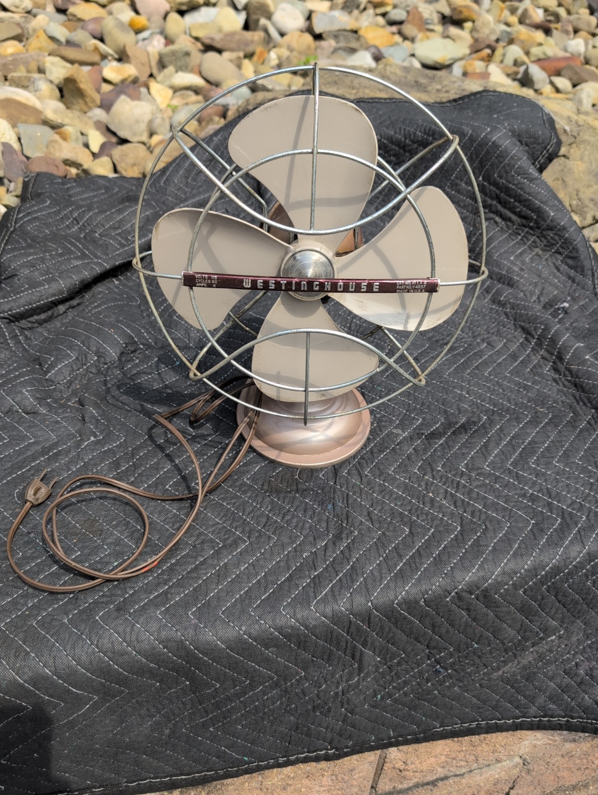 Vintage Westinghouse No 10 LA 4, Y-4697, 10 Inch Oscillating Fan - READ