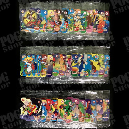 QUBIX TAZOS 1999 Walkers Fully Sealed Mint Set 36/36 Looney Tunes POG SHOP