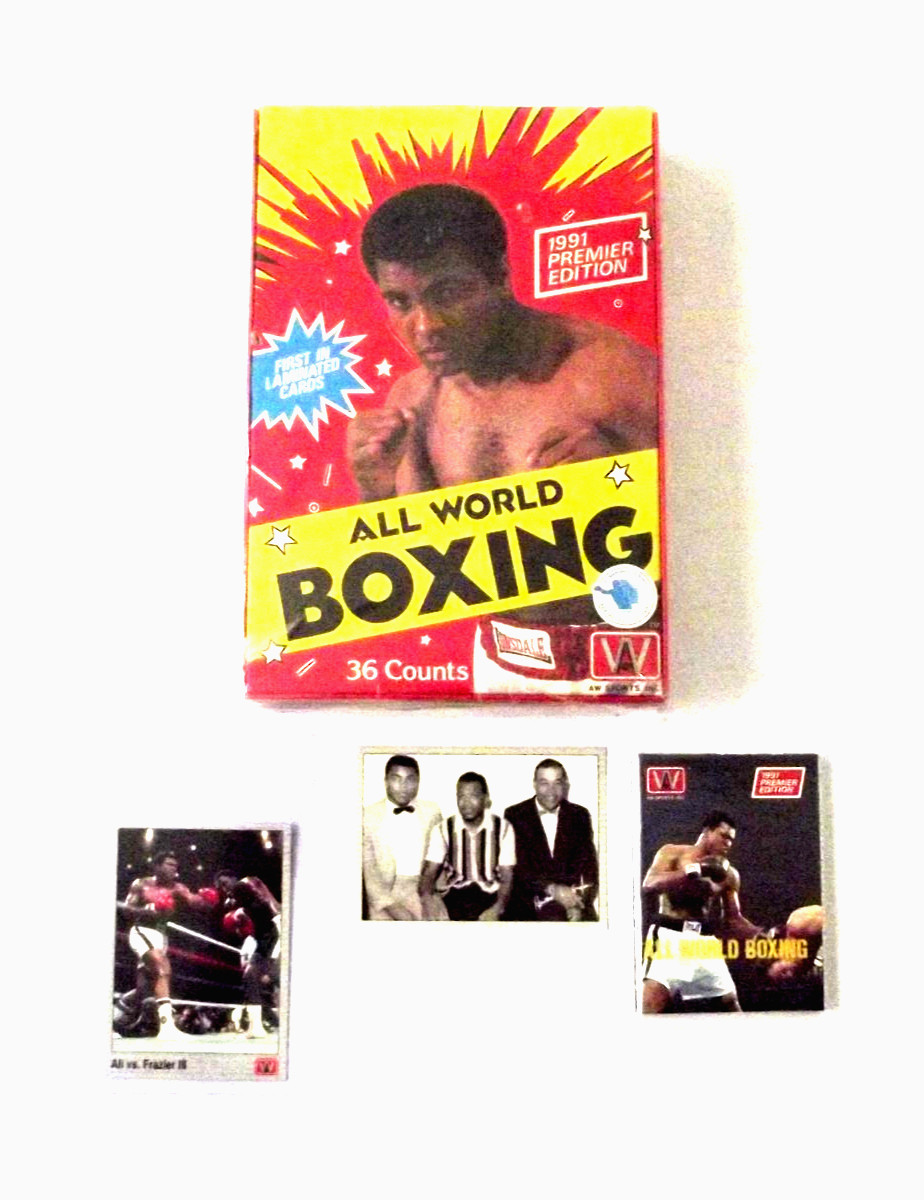 1991 AW All World Boxing Premier Edition Factory Sealed Box 36 Packs Ali 1991 AW All World Boxing Premier Edition Factory Sealed Box 36 Packs Ali
