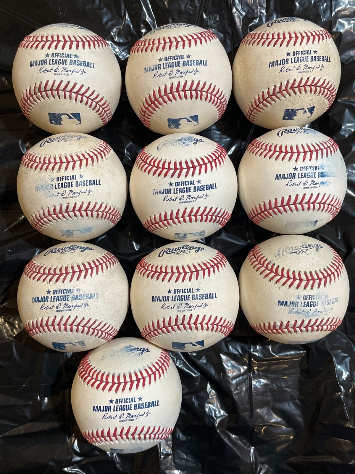 10 OFFICIAL RAWLINGS MAJOR LEAGUE BASEBALLS, MANFRED JR