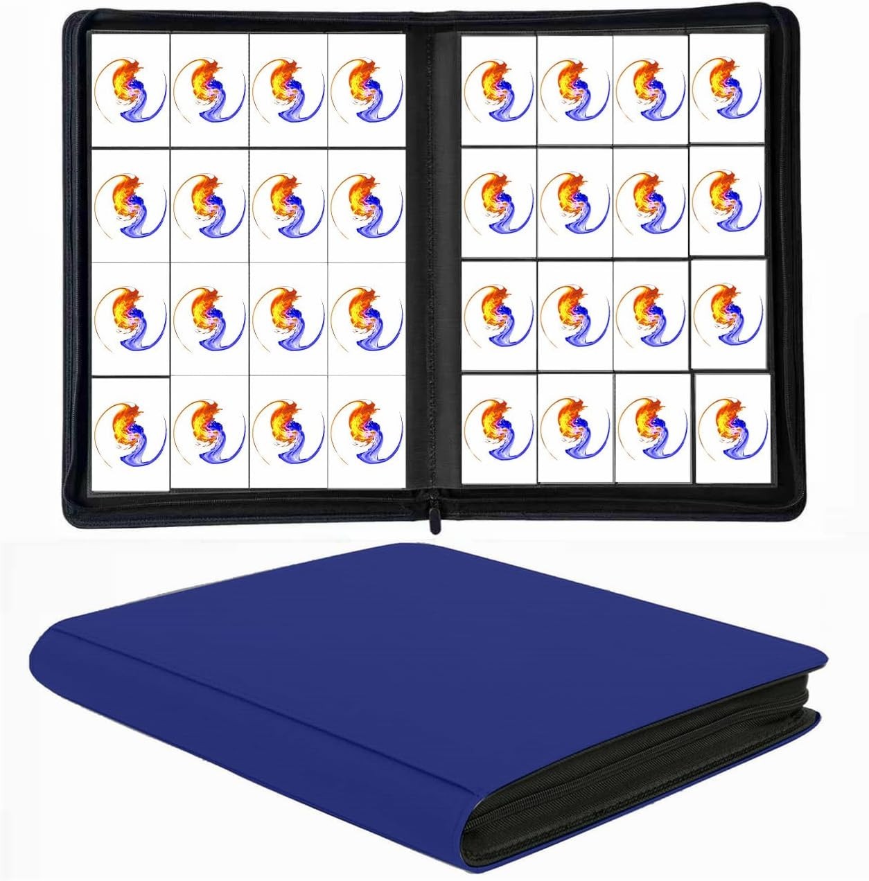 Premium 1664 Cards Capacity Binder, 16 Pocket Ringless Side-Loading Trading Card Premium 1664 Cards Capacity Binder, 16 Pocket Ringless Side-Loading Trading Card