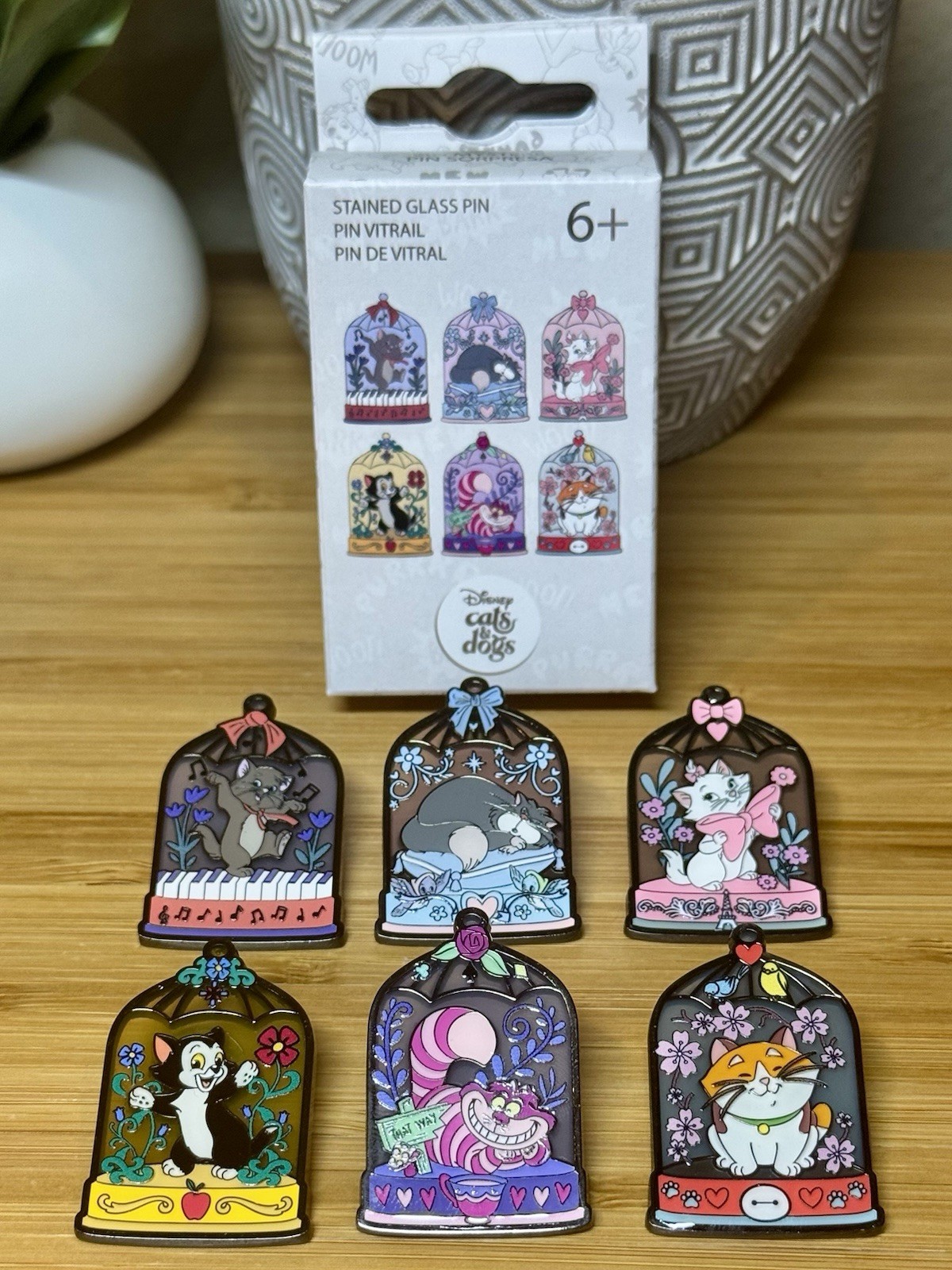 Loungefly Disney Cat Terrarium Blind Box Enamel Pin - You Choose