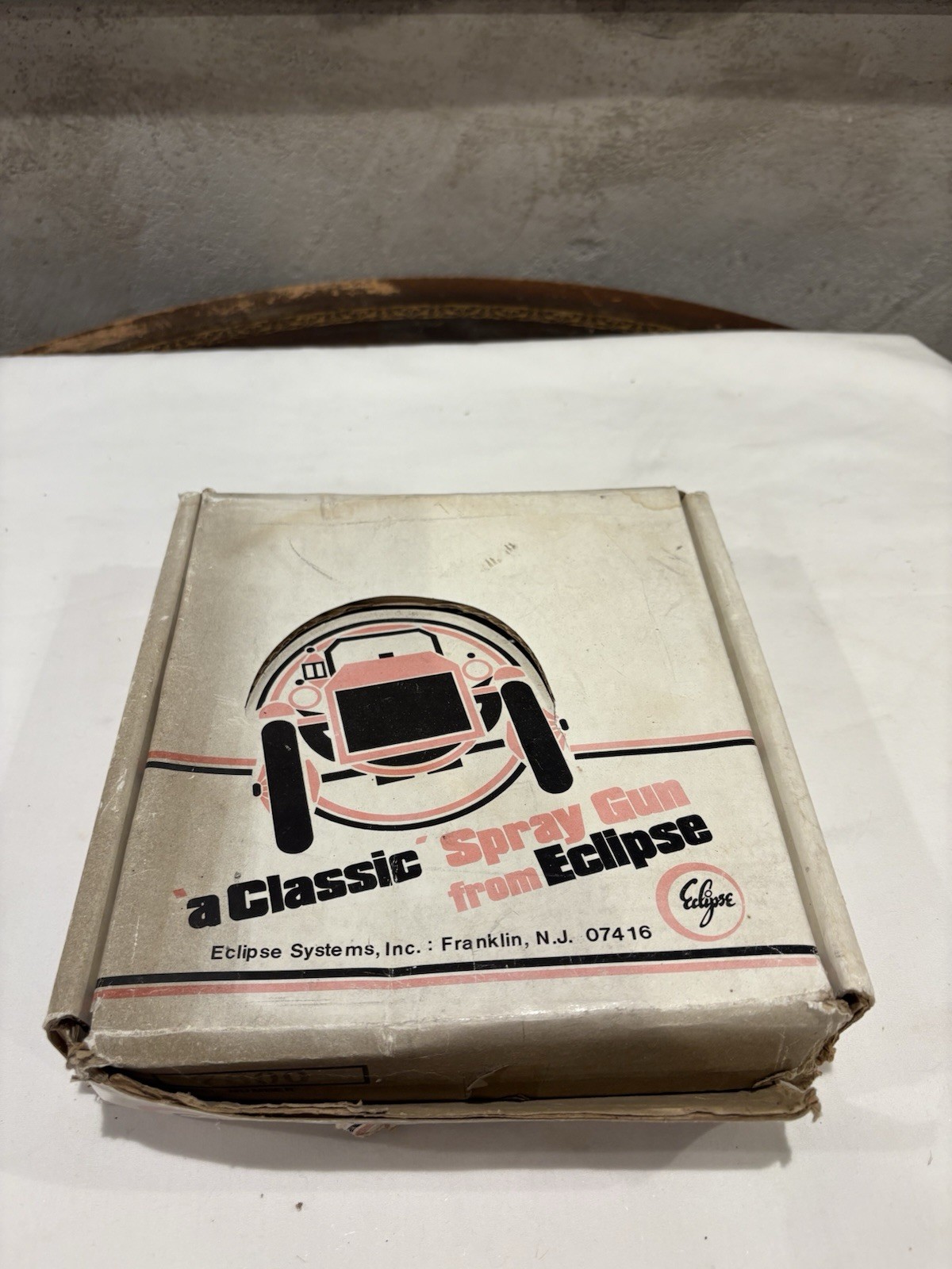 Vintage Eclipse Systems Classic Pneumatic Paint Spray Gun w/ Original Box
