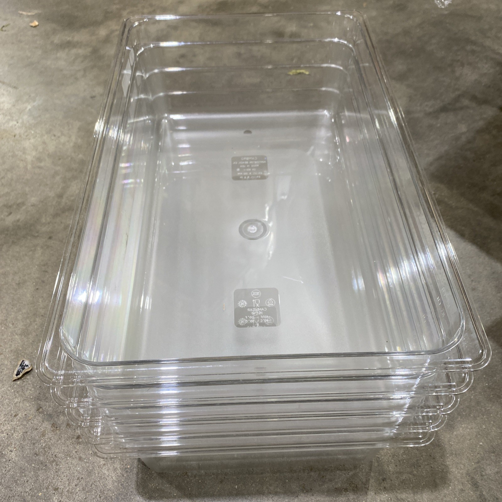 CAMBRO 1/1 GN POLYCARBONATE HOTEL PAN, 6\