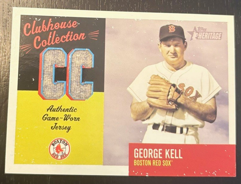 2002 Topps Heritage George Kell #CC-GK Clubhouse Collection Relics Red Sox
