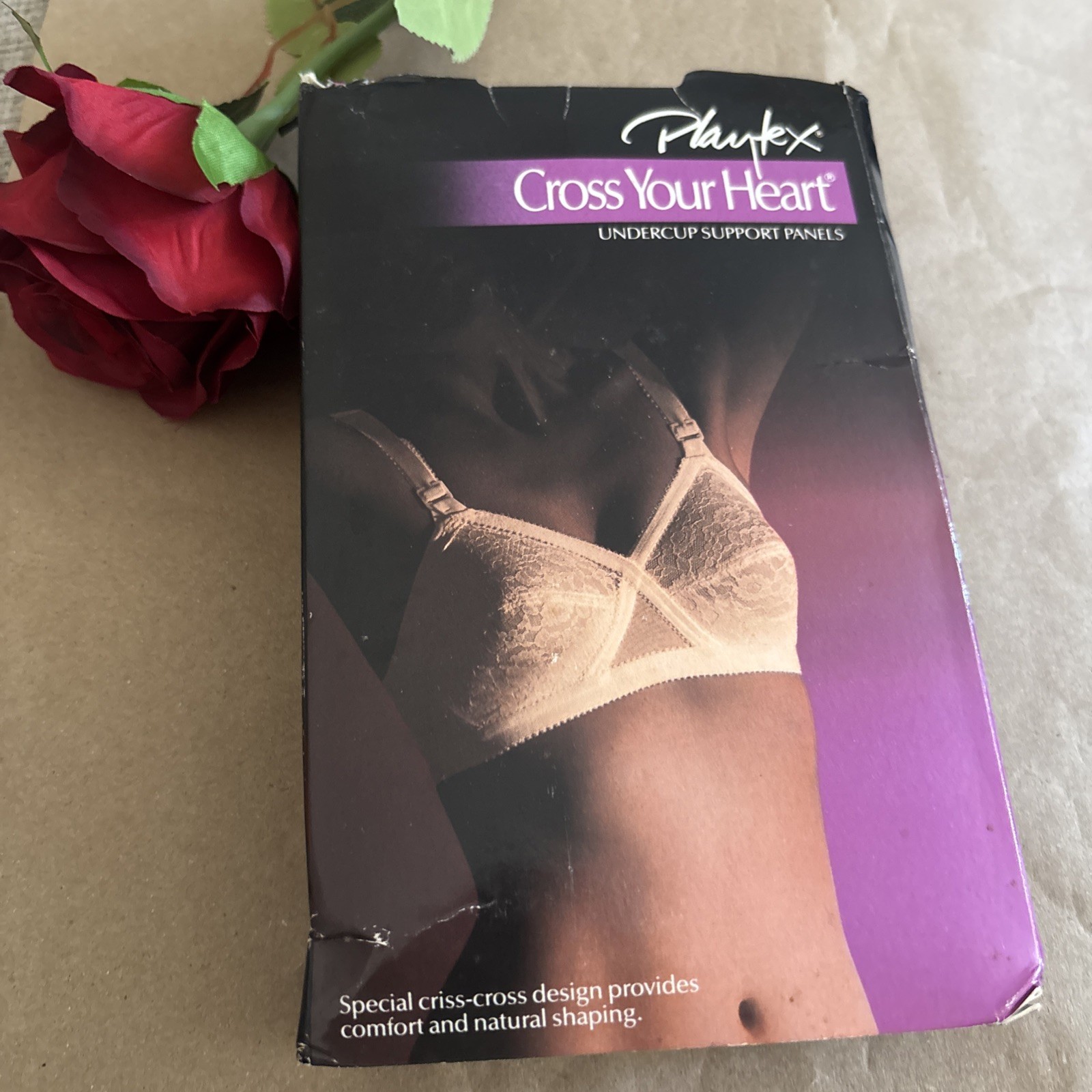 VTG Playtex Cross Your Heart 120 Beige NOS NIB DEADSTOCK “80’s Retro