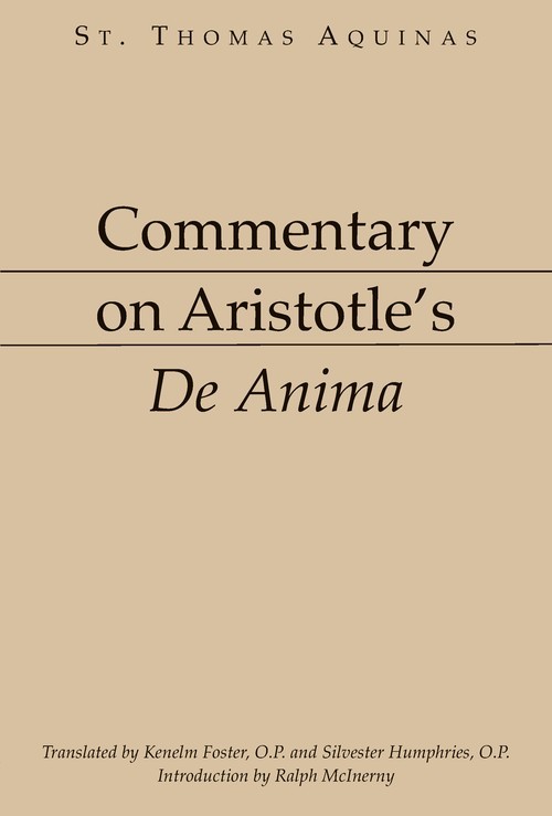 Commentary on Aristotle\'s de Anima, Thomas Aquinas