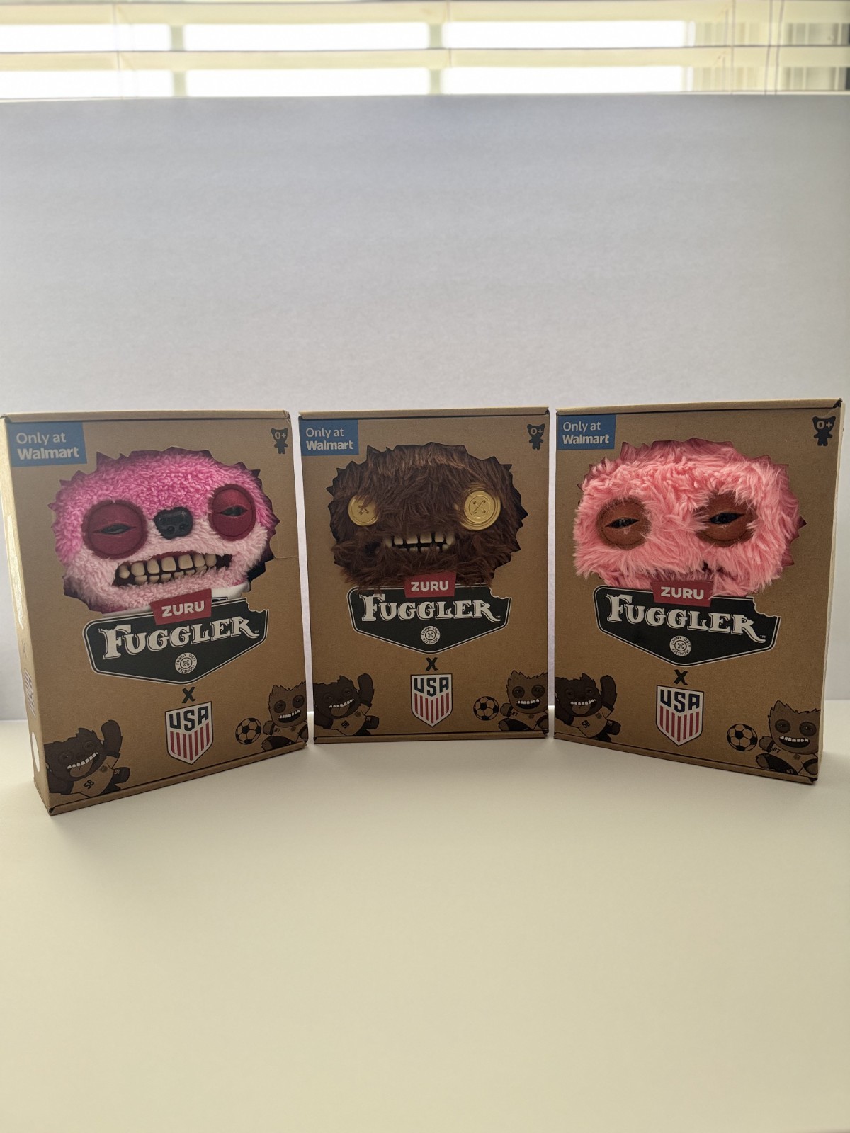 ZURU Fuggler x USA Soccer Plush Walmart Exclusive Lot of 3 NEW In Box ZURU Fuggler x USA Soccer Plush Walmart Exclusive Lot of 3 NEW In Box