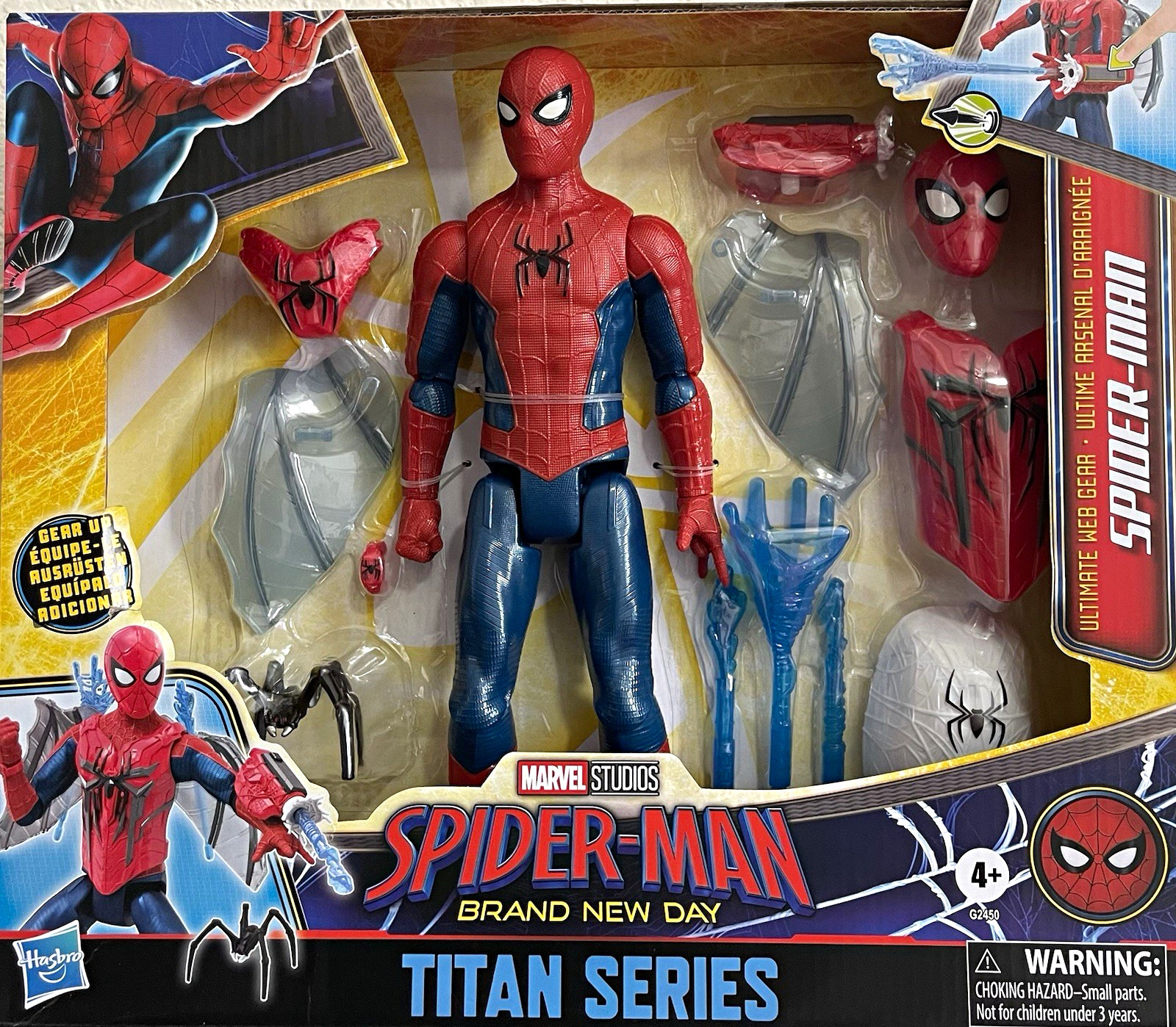 Hasbro Marvel Spider-Man Titan Series Brand New Day Action Figure w/ Web FX Hasbro Marvel Spider-Man Titan Series Brand New Day Action Figure w/ Web FX