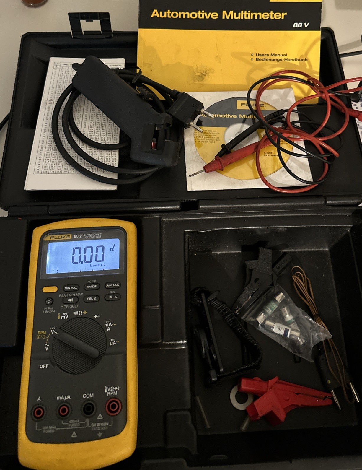 Fluke 88V  series 2117440 88V/A Automotive Multimeter Combo Kit-Ships Fast