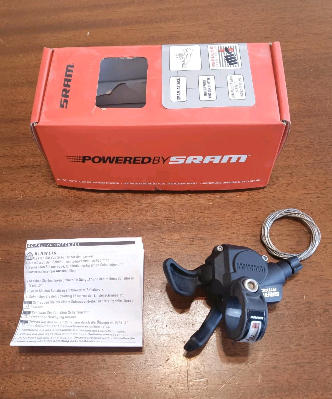 NOS Sram Attack Triple Front Trigger Shifter NOS Sram Attack Triple Front Trigger Shifter