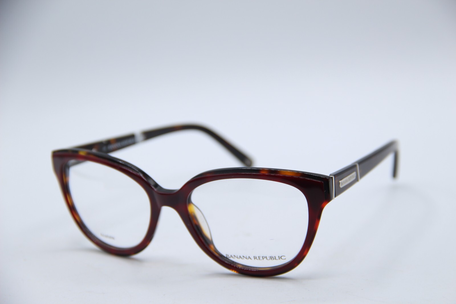 NEW BANANA REPUBLIC ZURI 0EQ9 BURGUNDY HAVANA AUTHENTIC EYEGLASSES