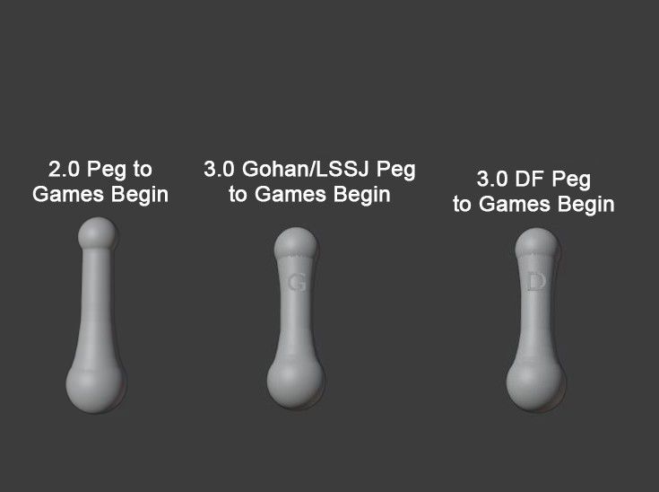 SHF Games Begin Goku Conversion Pegs - READ DESCRIPTION