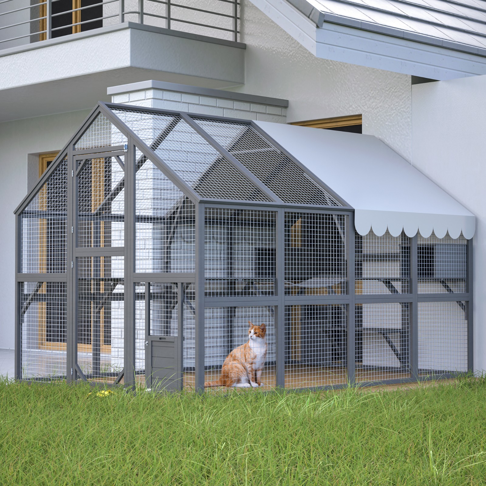 Large Catio Outdoor Cat Enclosure 110