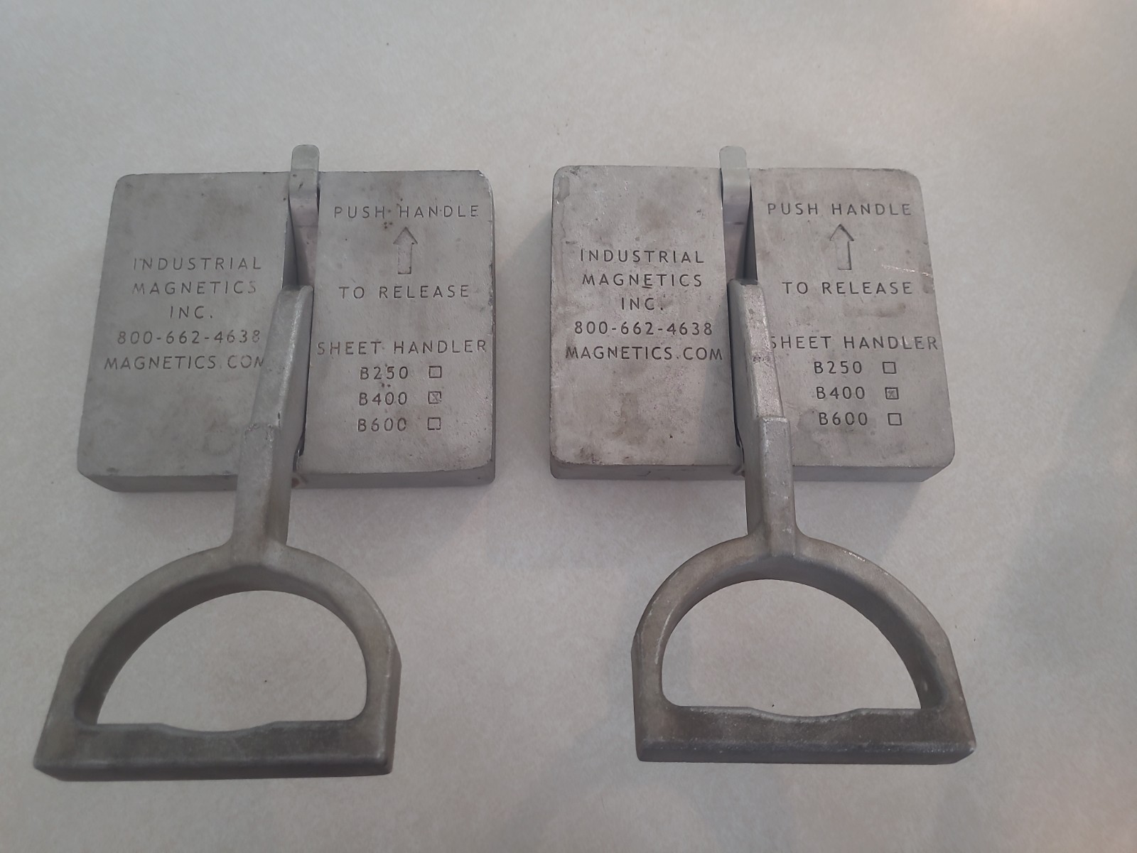 Industrial Magnets Inc Model B400 Lifting Magnet Industrial Steel Magnetic Tool 