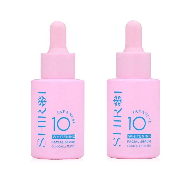 2 x Shiroi Japanese Whitening Facial Serum Hydrate Reduce Dullness Brighten Skin