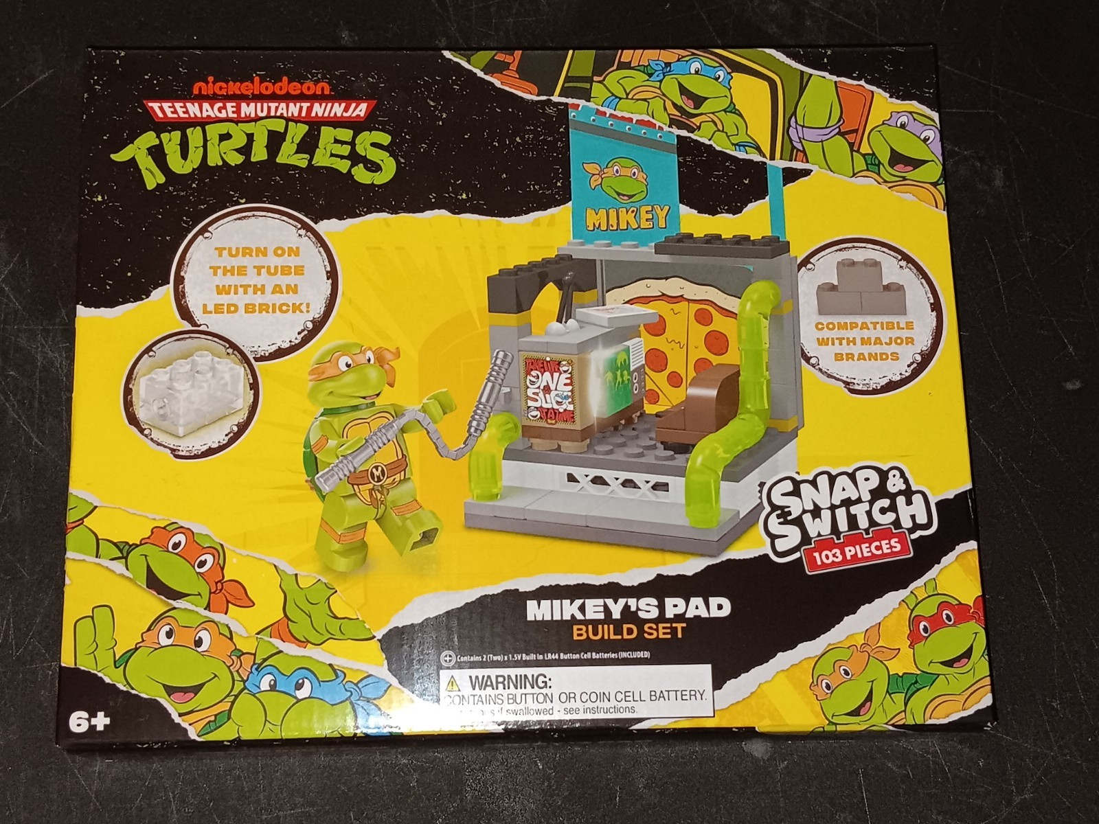 MIKEY\'S PAD Teenage Mutant Ninja Turtles Snap & Switch Brick Set