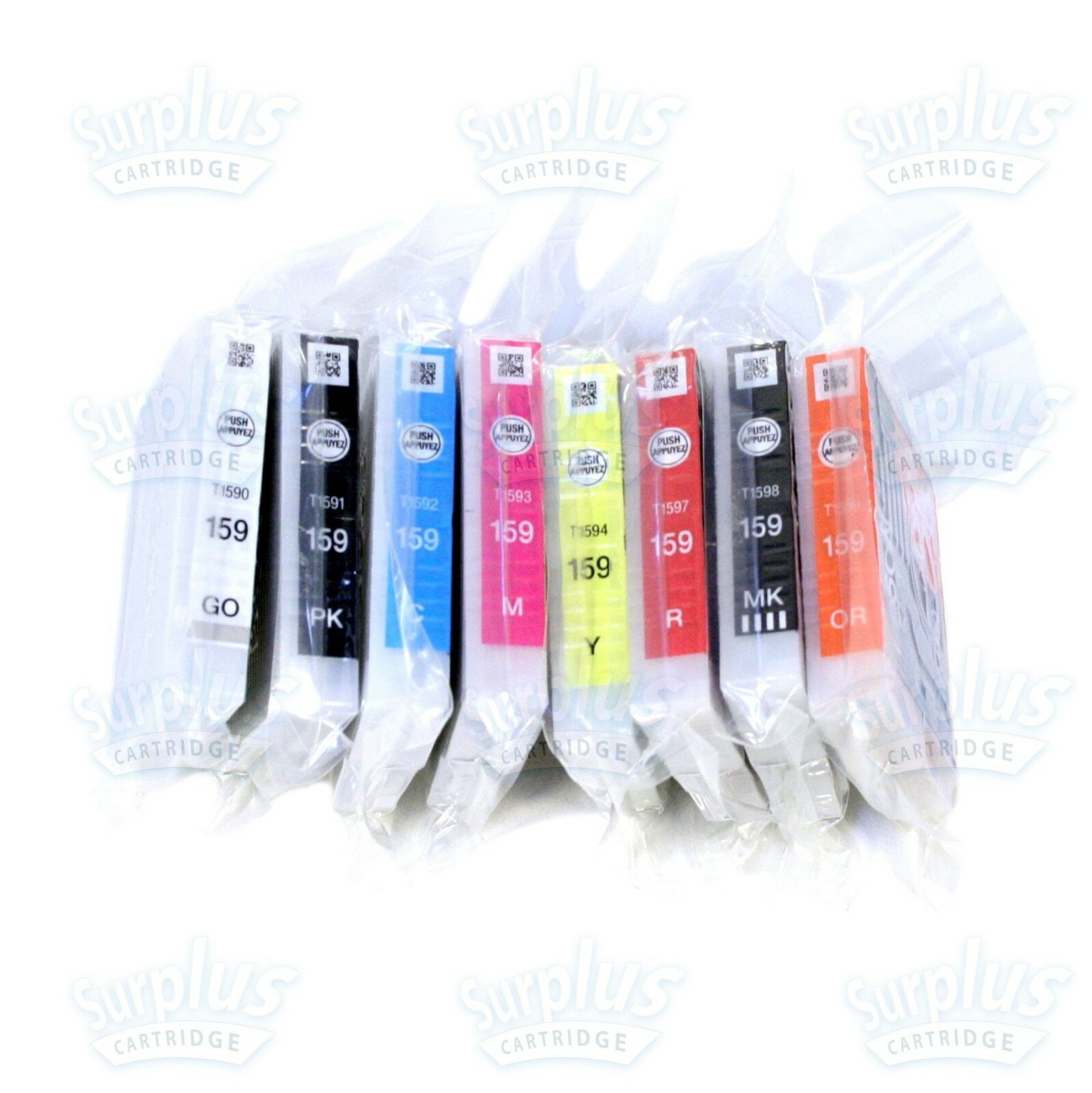 8-Pack Genuine Epson 159 Ink Cartridge Stylus Photo R2000 NOT INITIAL CARTRIDGES 8-Pack Genuine Epson 159 Ink Cartridge Stylus Photo R2000 NOT INITIAL CARTRIDGES