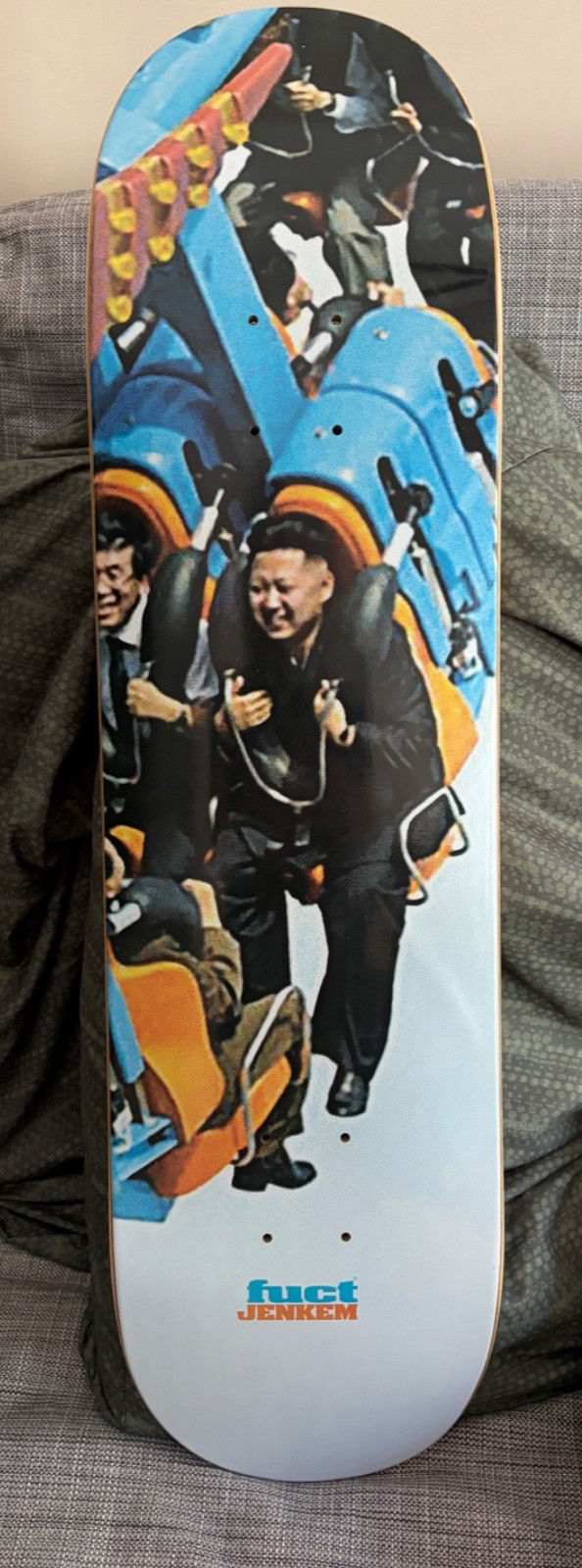 Fuct Jenkem Kim Jong Un Rollercoaster Skateboard deck size 8.25 Green