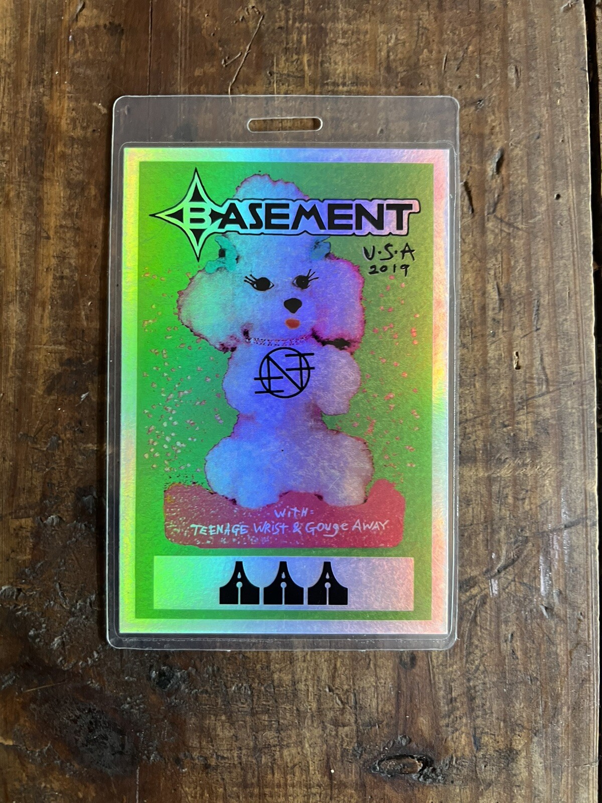 Basement (UK) Tour Laminate 2019 AAA w/ Nothing, Teenage Wrist, Gouge Away