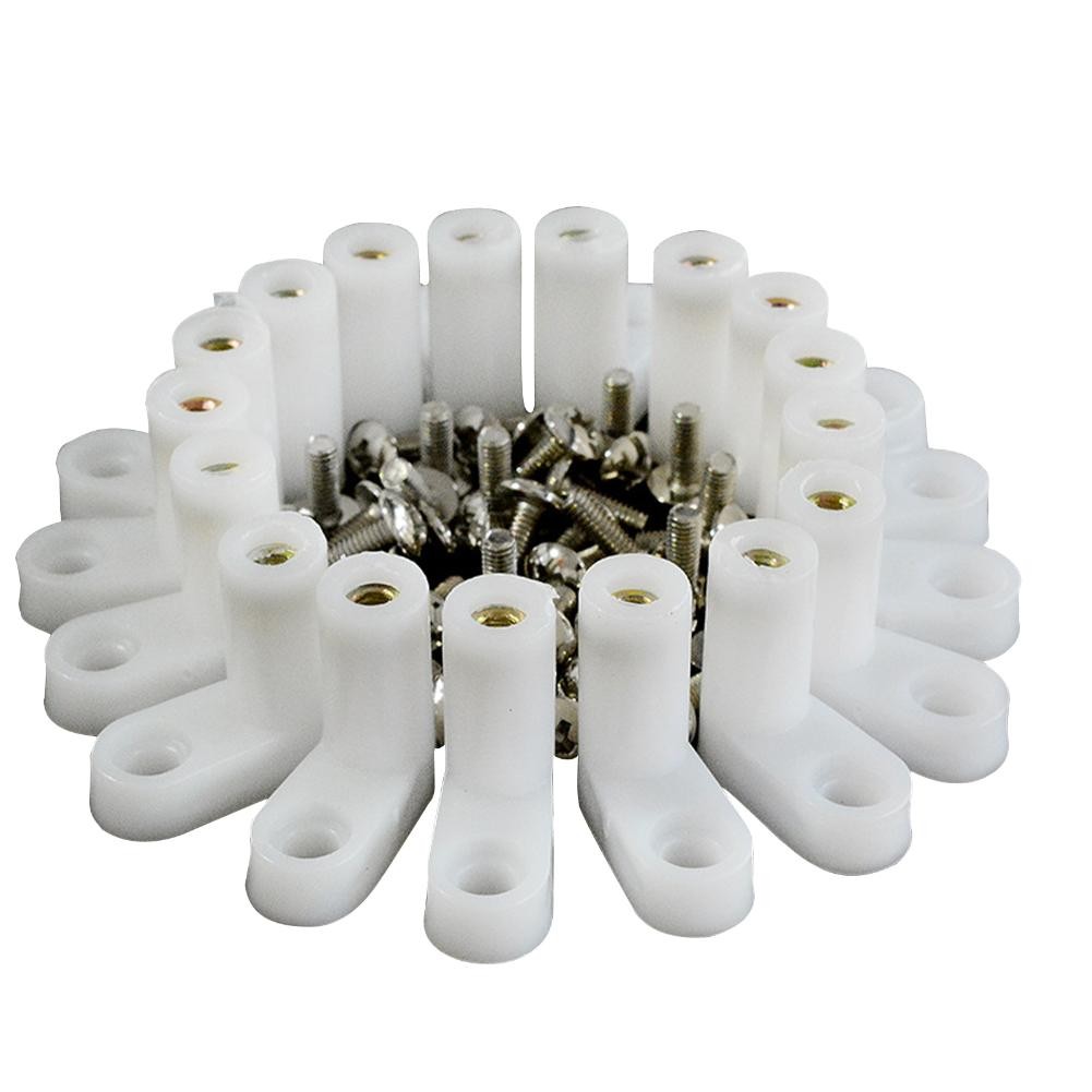 50 Pcs arcade L Type PCB Mounting Feet with Screw for JAMMA MAME Game PCB Board