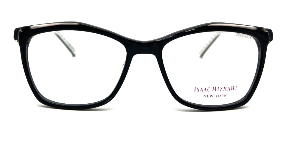 NEW ISAAC MIZRAHI IM30031 BK BLACK AUTHENTIC EYEGLASSES 52-16-135
