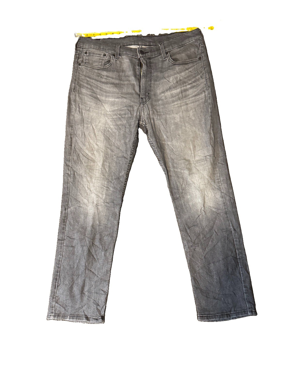 Levi’s 514 Straight Fit Jeans Men’s 36x30 Gray Faded Wash Stretch Denim