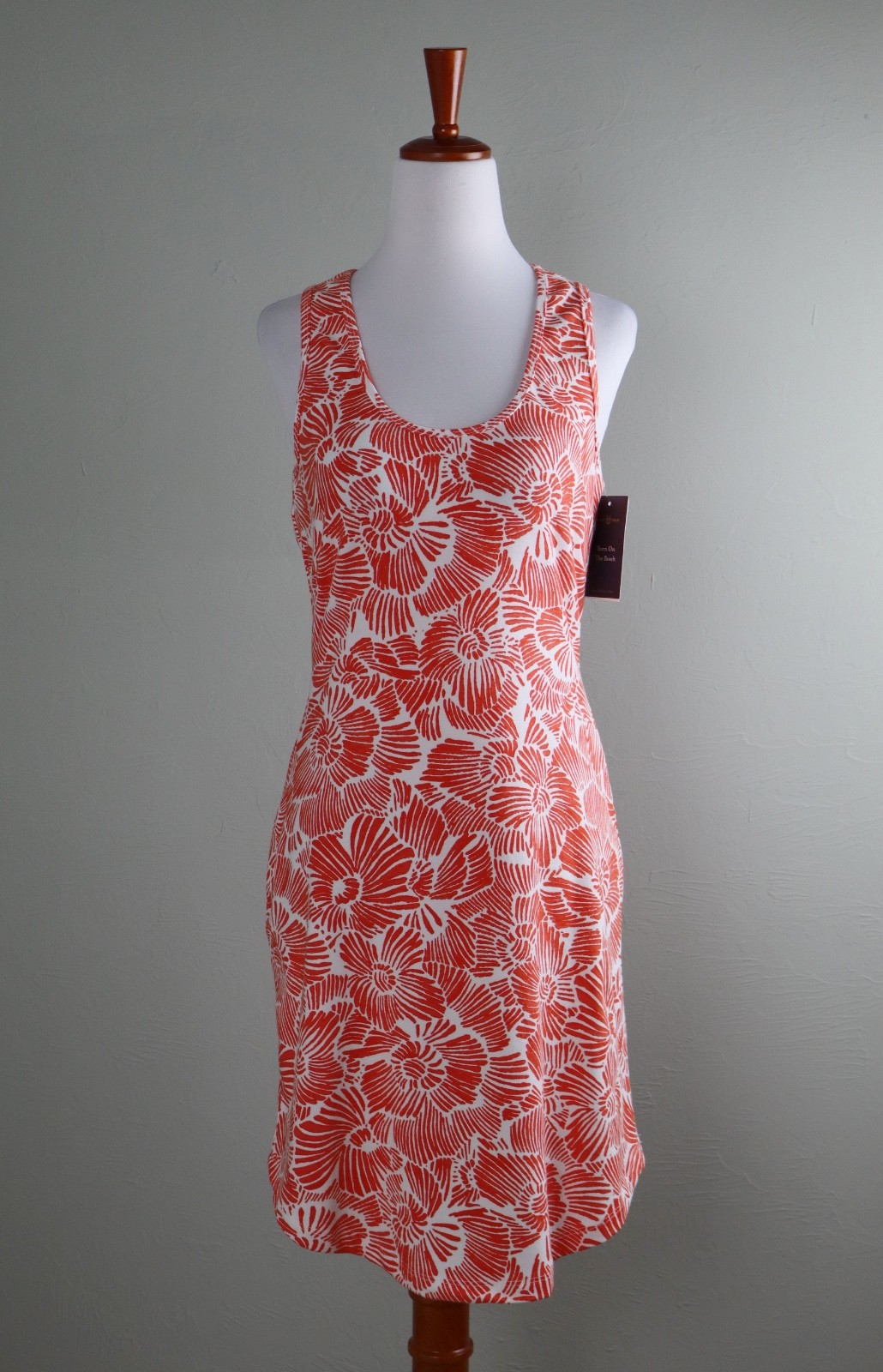 MAHI GOLD NWT $110 Docksider Secret Garden Floral Tank Dress Size Small