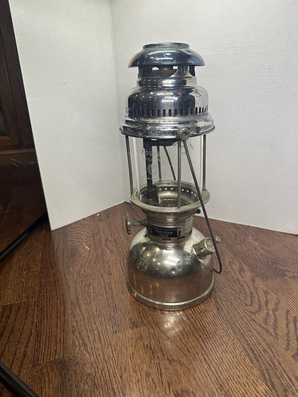 1967 Super Petromax Rapid Kerosene Lantern 829/500CP Made in Germany
