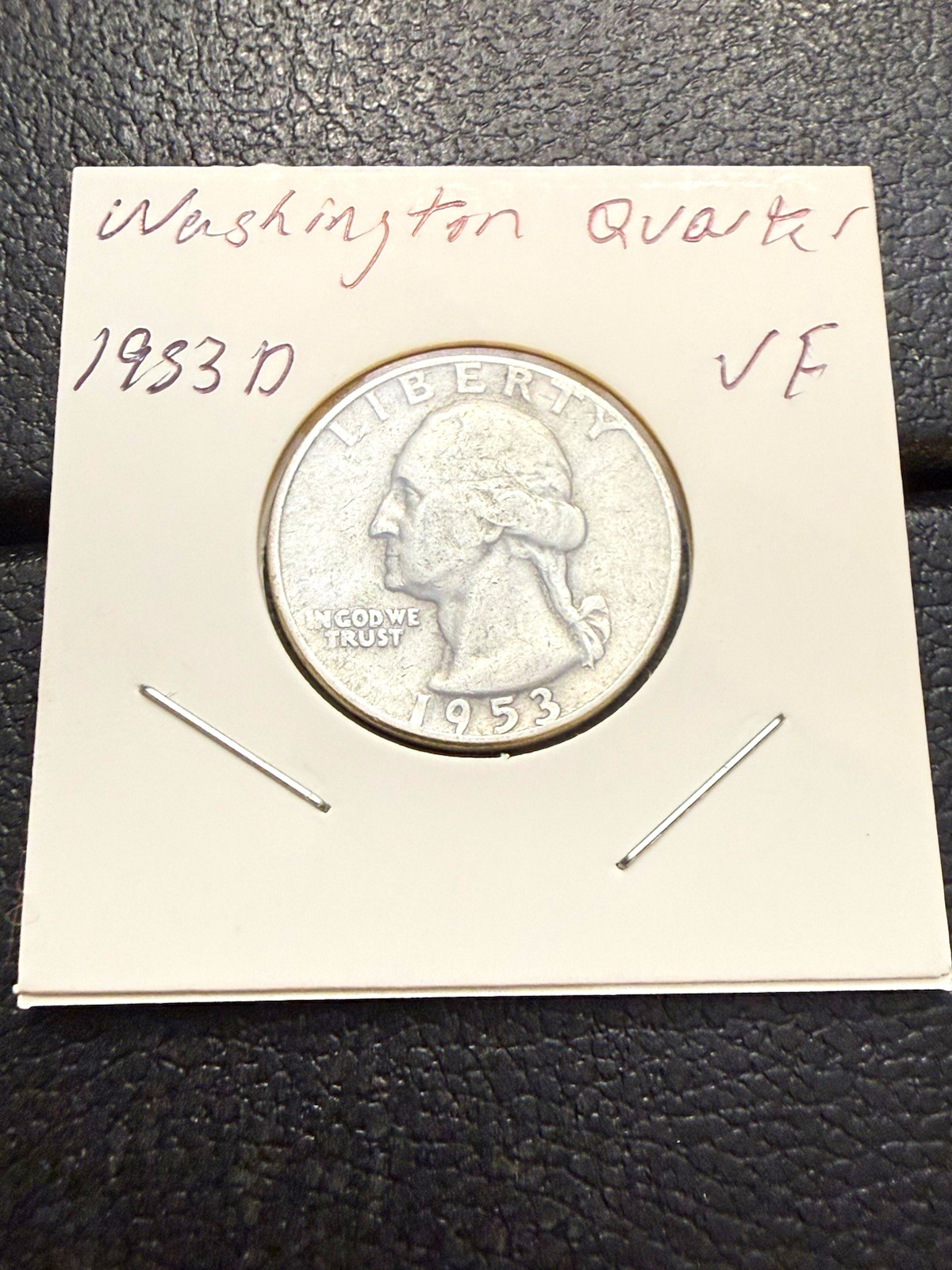 washington quarter 1953-D denver 25C silver 0.9 fineness business KM#164 washington quarter 1953-D denver 25C silver 0.9 fineness business KM#164