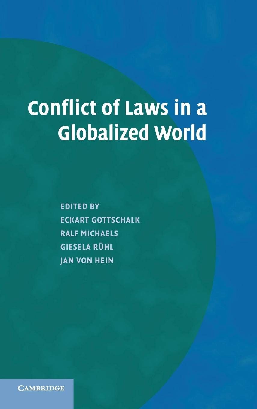 Conflict of Laws in a Globalized World