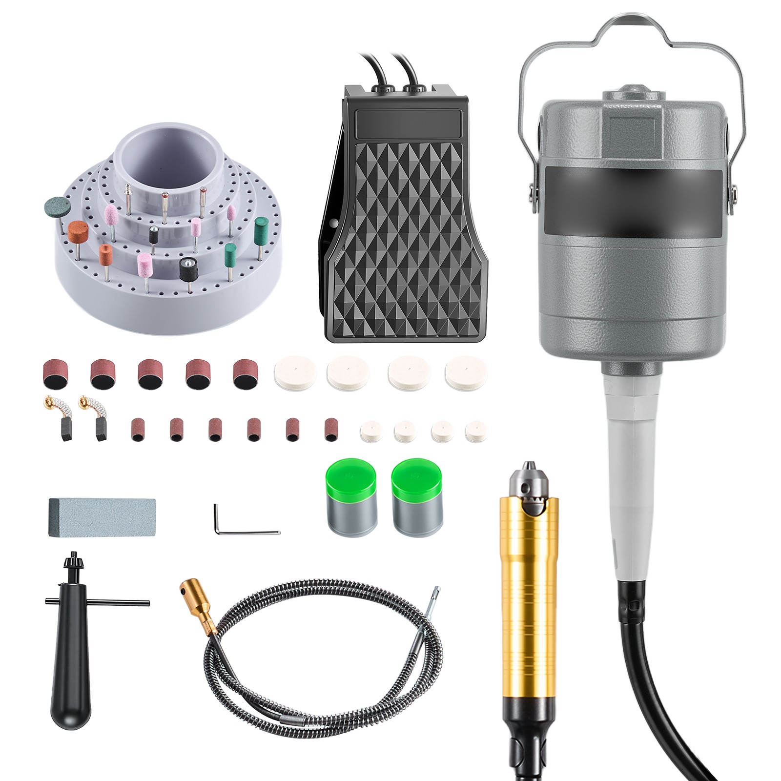 Uimoso 780W Flex Shaft Grinder with 25000RPM and 112 Accessories Rotary Tool