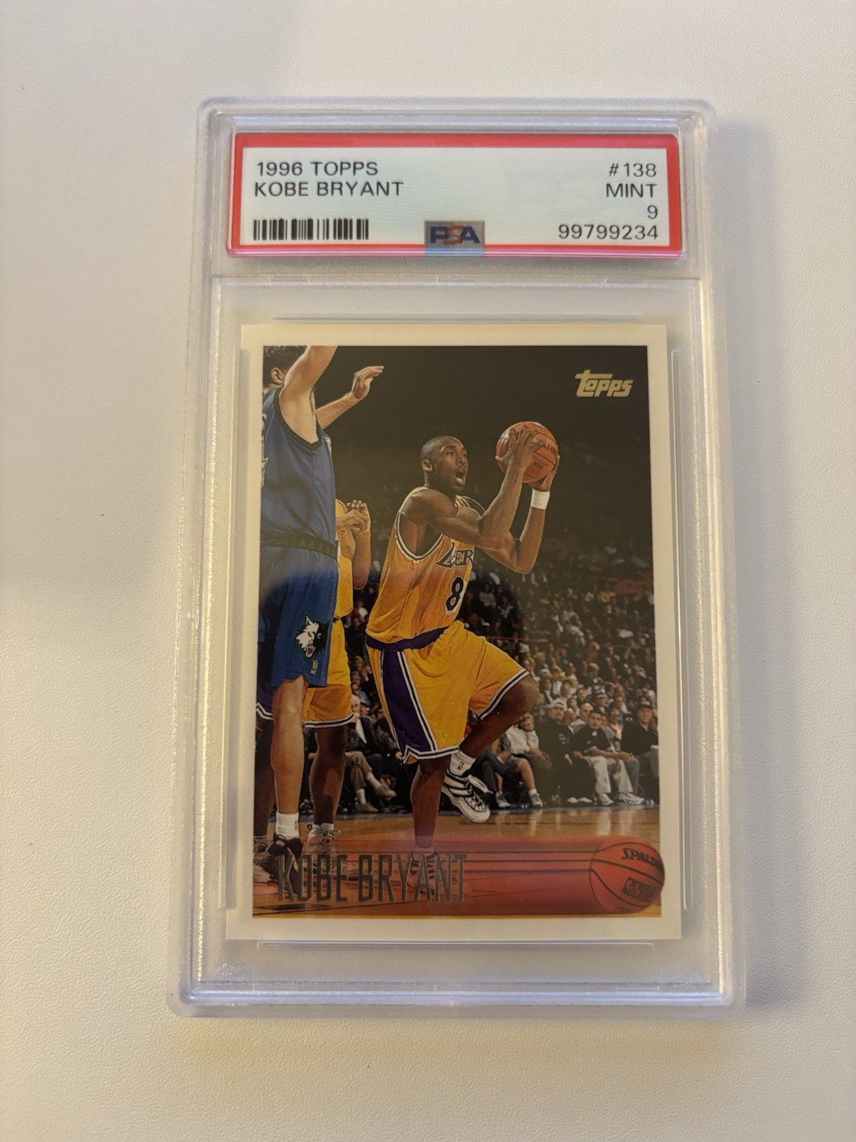 1996 Topps Kobe Bryant #138 Rookie PSA 9
