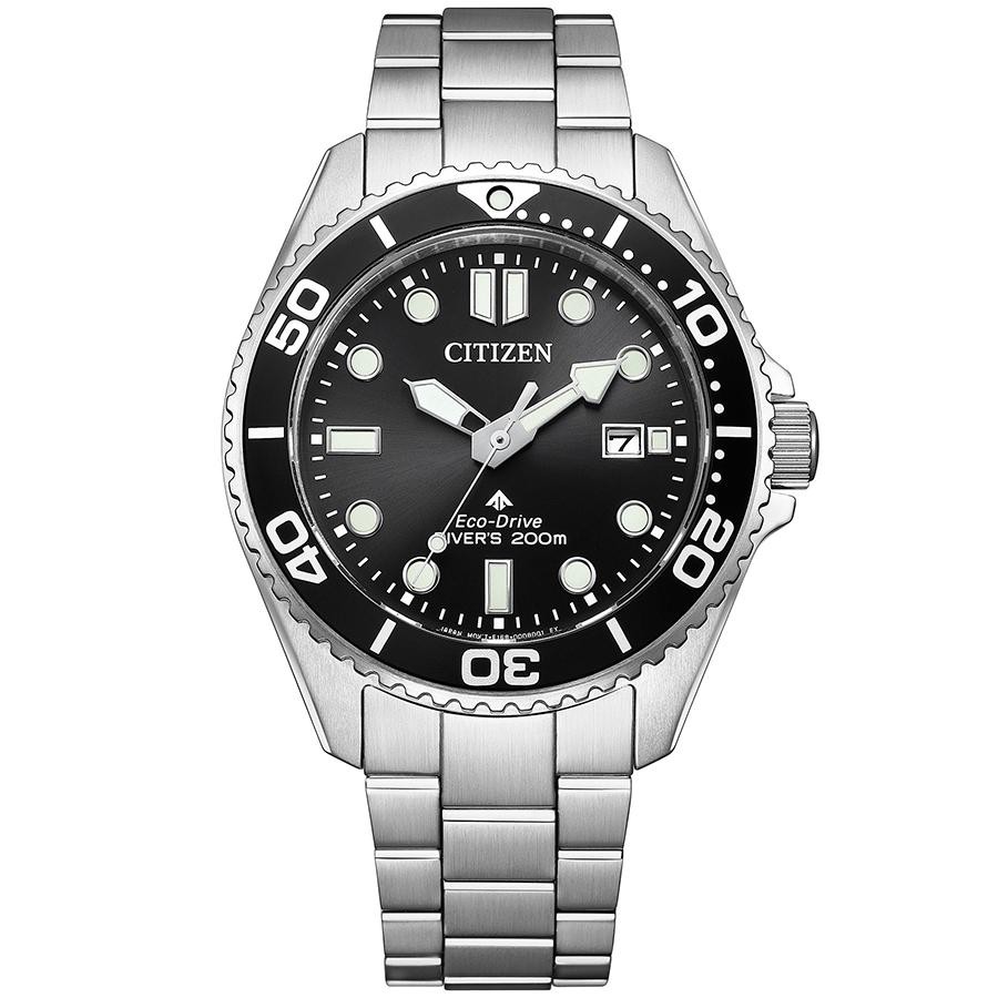 Citizen BN0261-51E Promaster Marine Eco-Drive 200m Steel Black Men Watch NEW