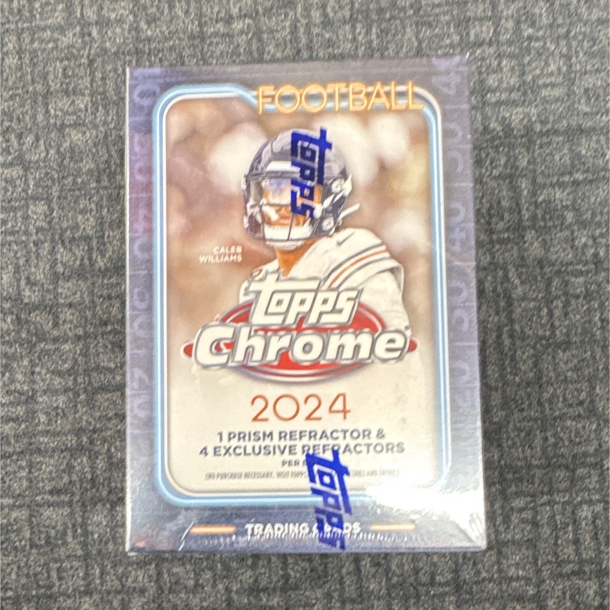 Topps 2024 Topps Chrome NFL Football Box Refractor Caleb Williams Bears Topps 2024 Topps Chrome NFL Football Box Refractor Caleb Williams Bears