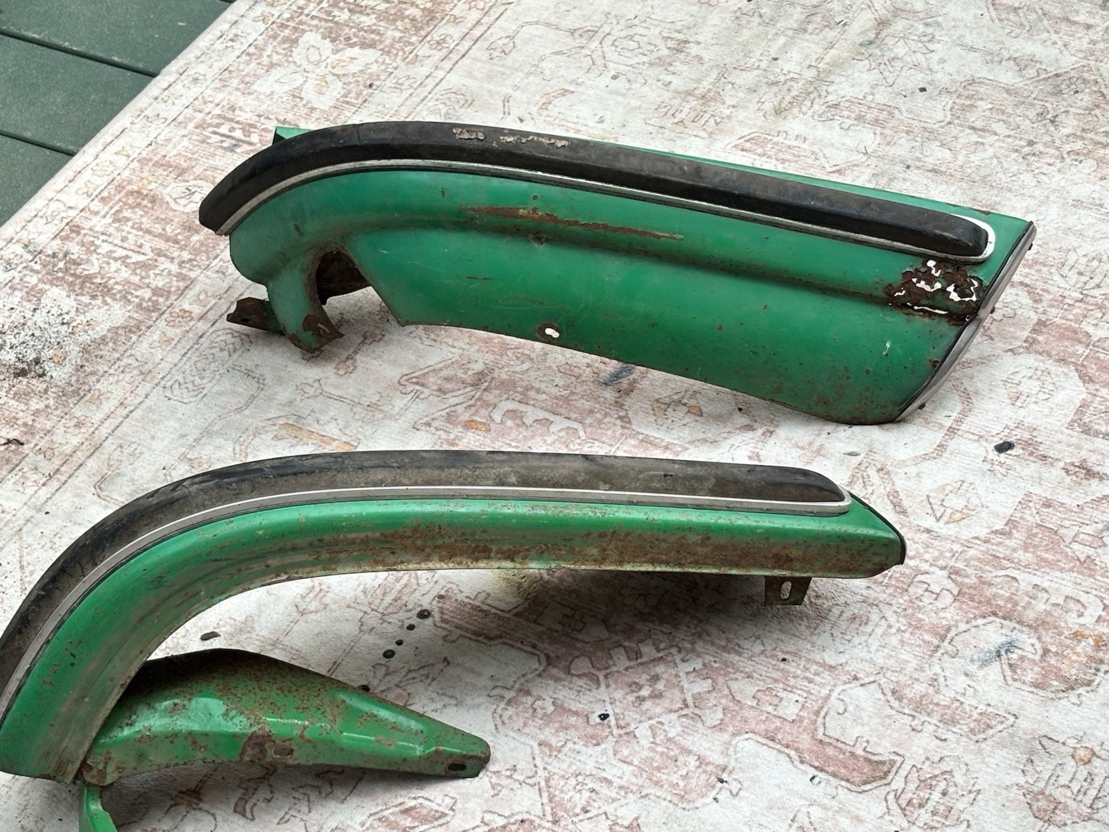 OEM Vintage Porsche 911 912 SWB Rear Bumper Corners & Guards 1965-1968
