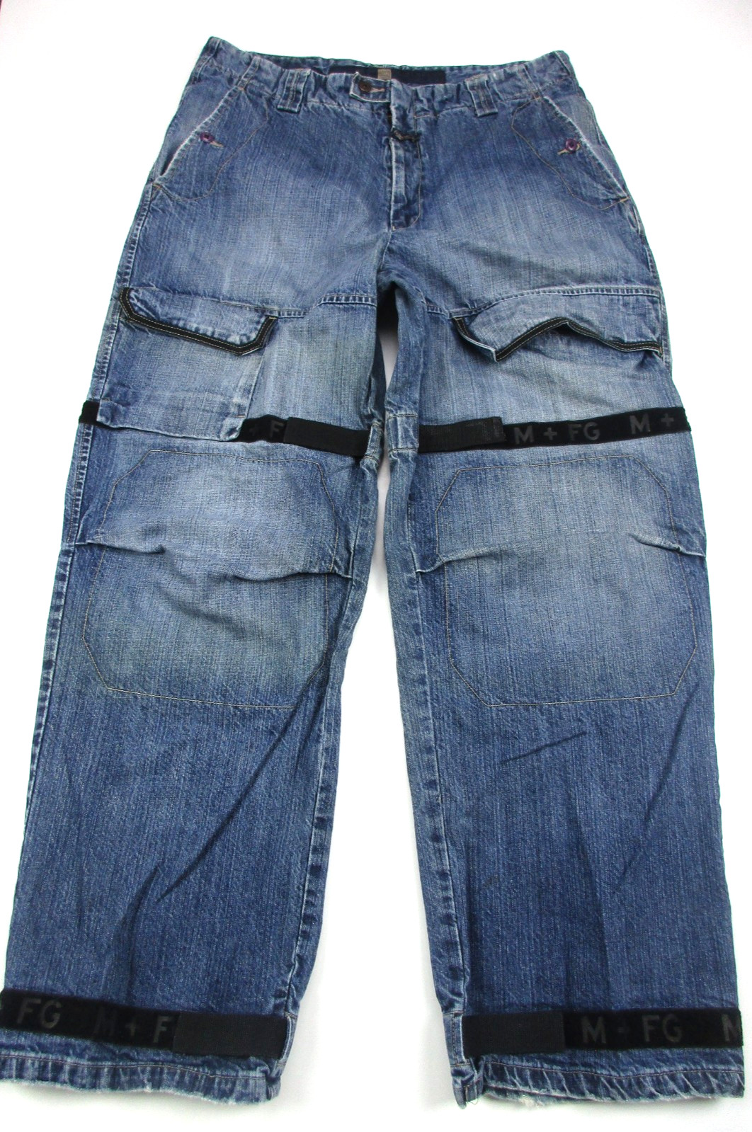 Mens 36x33 Marithe Francois Girbaud Jeans Shuttle Tape Vintage Blue