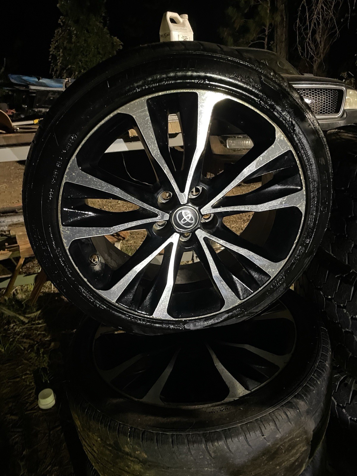 4-Toyota 17 Inch Rim With Tires Size 215/45/ZR 17 Set Of Four