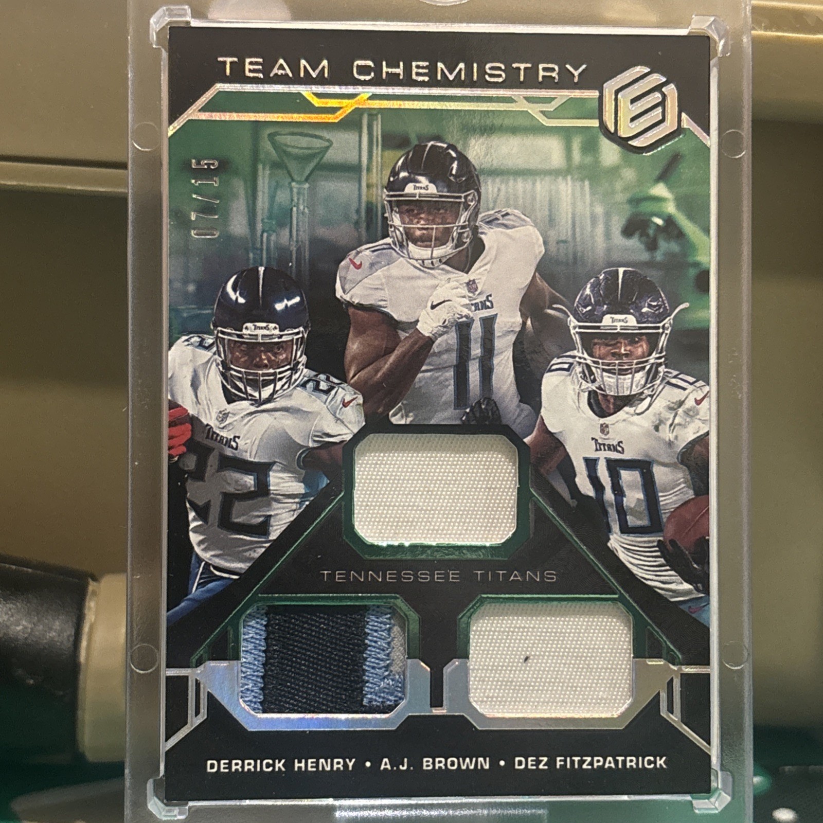 2021 Elements Derrick Henry/A.J. Brown/Dez Fitpatrick Team Chemistry #7/15 2021 Elements Derrick Henry/A.J. Brown/Dez Fitpatrick Team Chemistry #7/15