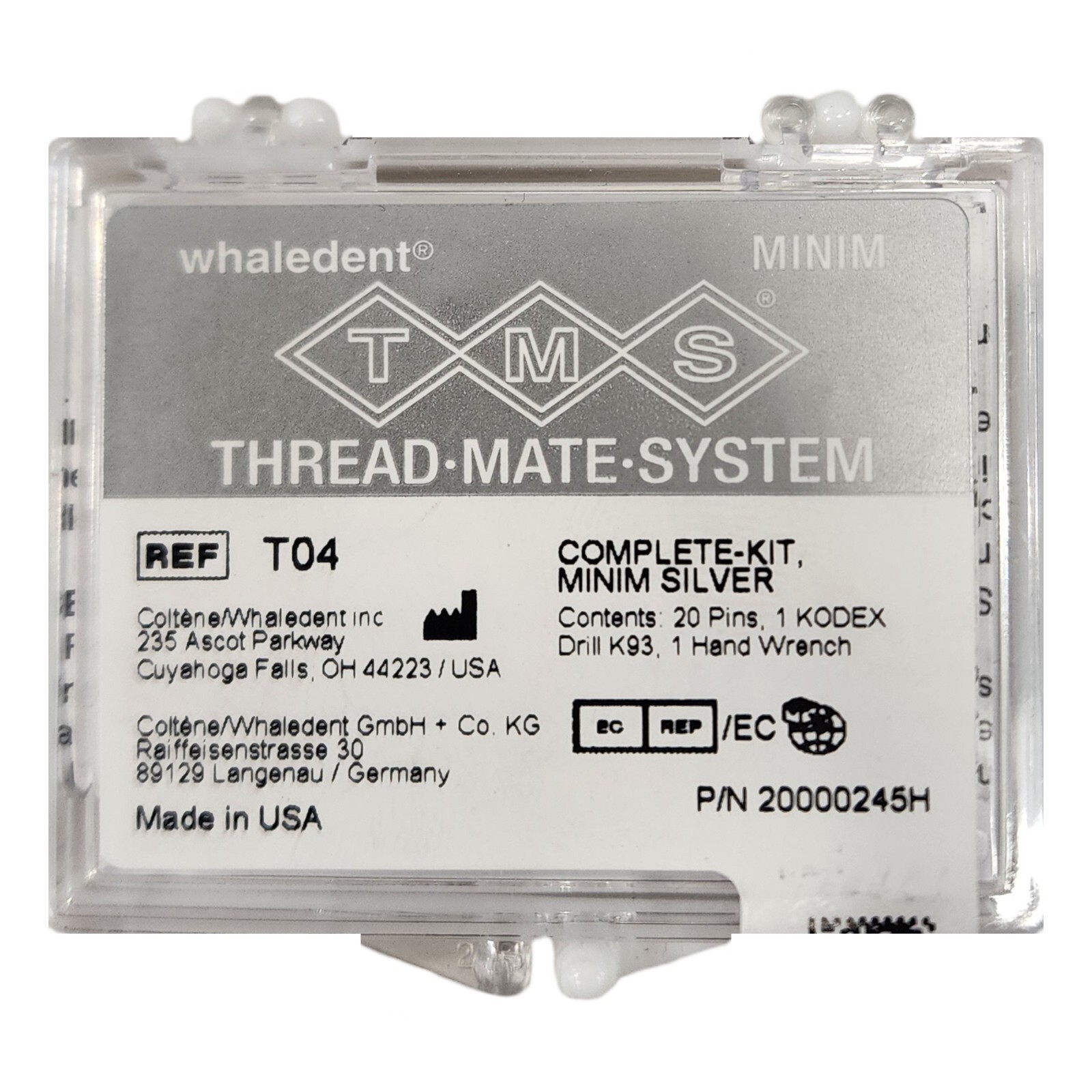 *1-Pack* Coltene MINIM TMS Thread Mate System Complete 0.021 *1-Pack* Coltene MINIM TMS Thread Mate System Complete 0.021