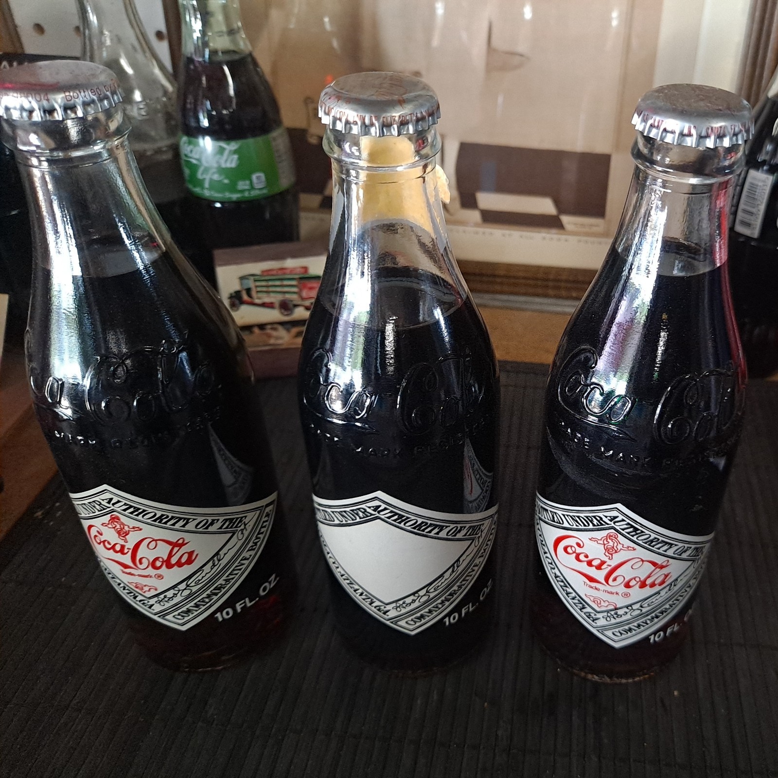 RARE 75th Anniversary one Label Error Coca-Cola Full Lot Of 3 RARE 75th Anniversary one Label Error Coca-Cola Full Lot Of 3