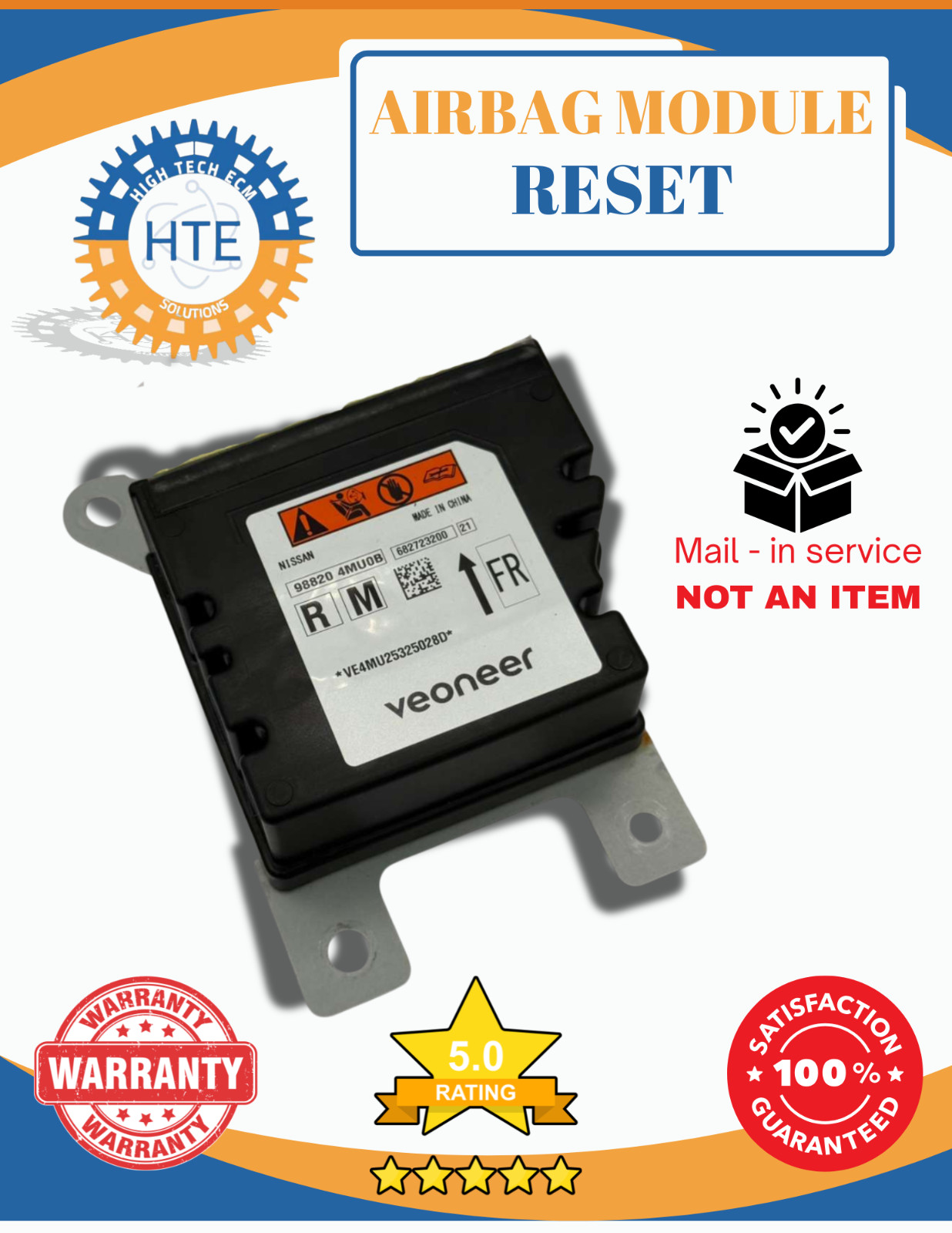 NISSAN SRS RCM OEM Original CONTROL MODULE 98820 4MU0B - No Crash - NEED CORE