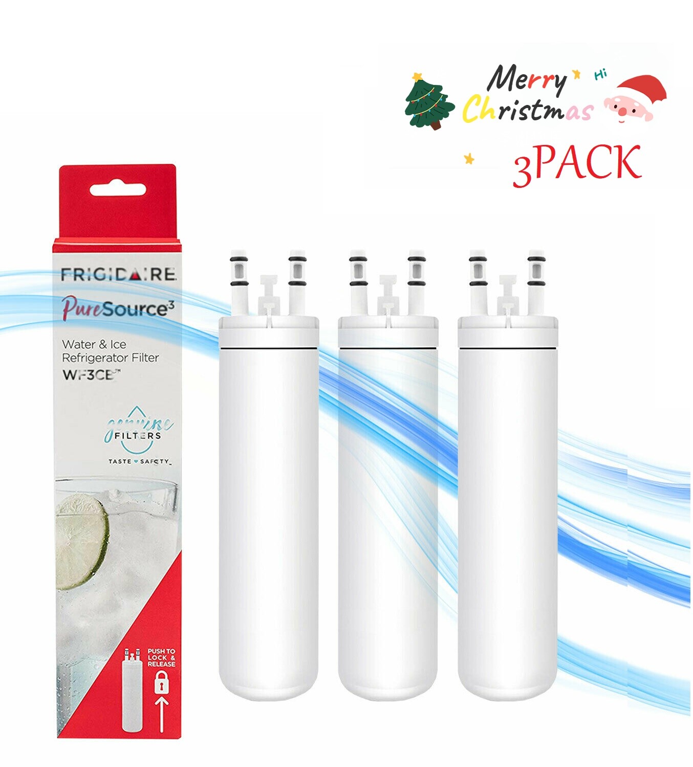 3 PACK Frigidaire WF3CB Refrigerator PureSource 3 Water & Ice Filter (US Stock)