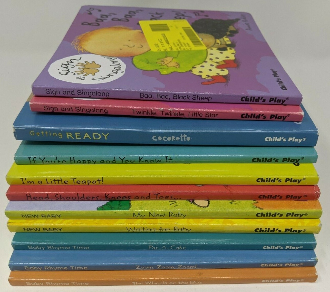 Lot of 11 Annie Kubler Child's Play Board Books (Sign/Singalong/Baby Rhyme Time)