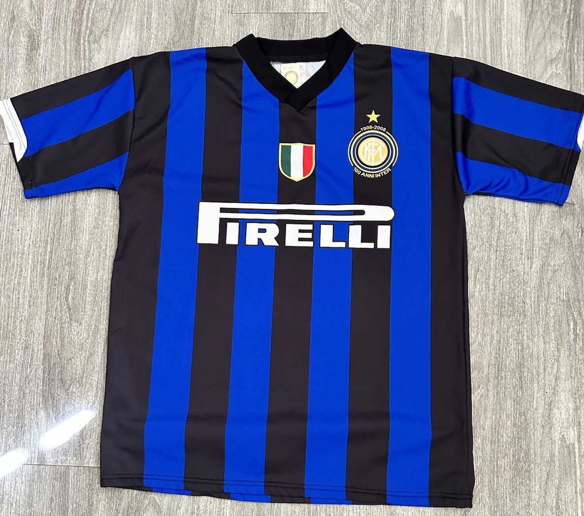 Retro Inter Milan 2007/08 Centenary Jersey Shirt #26 Chivu 3R Sport - Size M